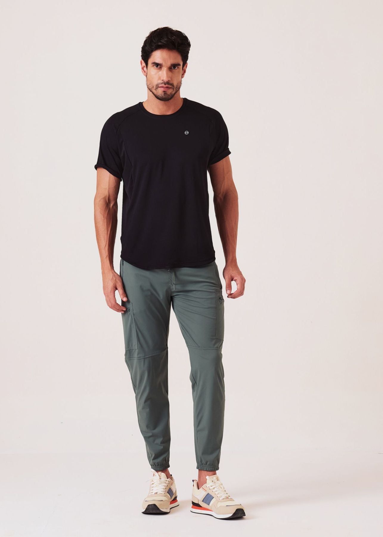 Mens Cargo Gym Joggers - Green