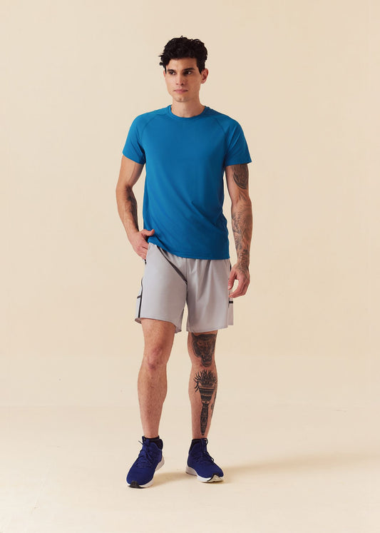 Mens Multi-Pocket Gym Shorts - Ultimate Grey - S