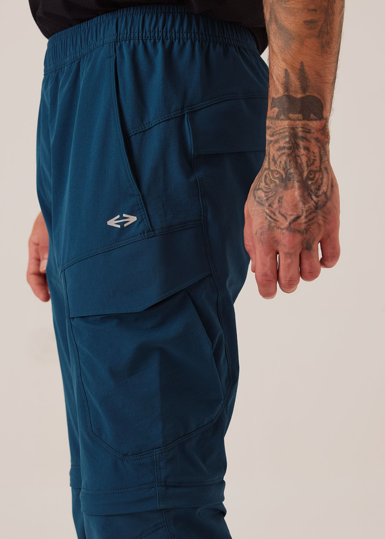 Mens Regular Fit Track Pants - Dark Teal - S