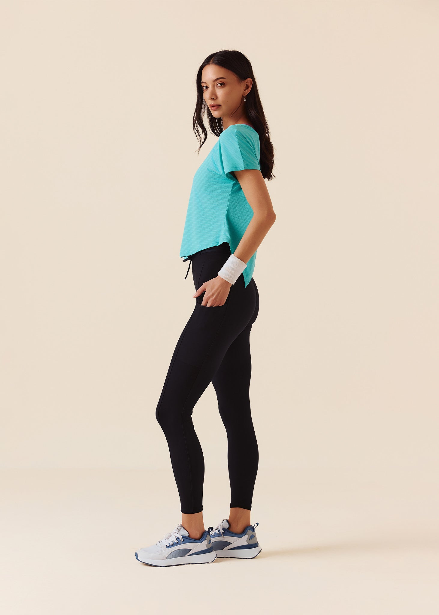 Womens Fitness Training Pants - Jet Black - L